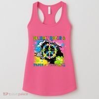 Detroit Rocks Peace Freedom Women's Tank Top thumb 0