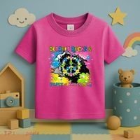 Detroit Rocks Peace Freedom Toddler T-Shirt thumb 3