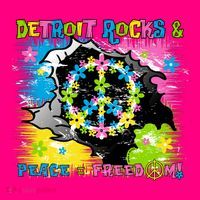 Detroit Rocks Peace Freedom Kids Hoodie thumb 5