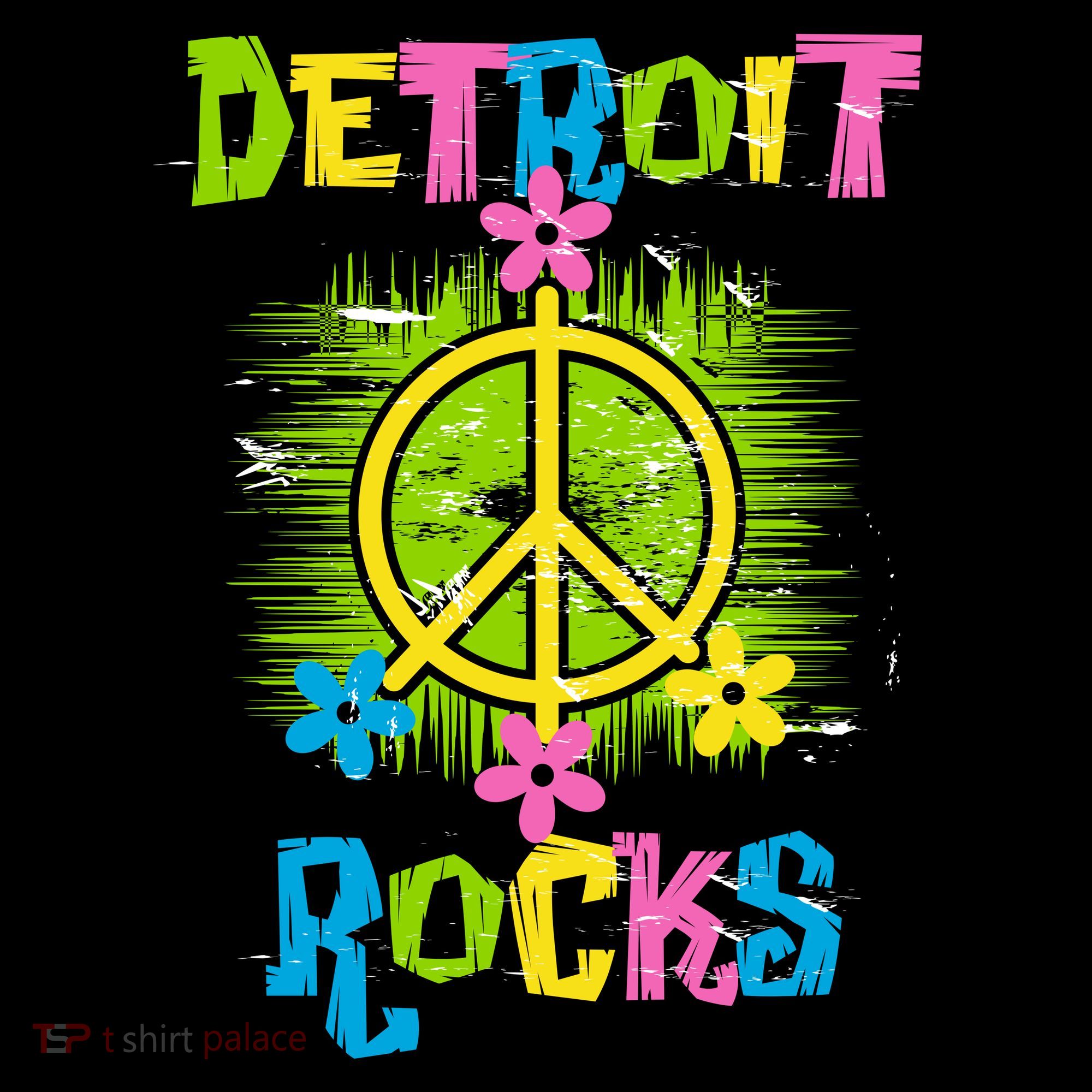 Detroit Rocks Peace Backpack