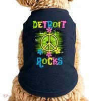 Detroit Rocks Peace Doggie Tank thumb 0