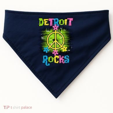 Detroit Rocks Peace USA-Made Doggie Bandana