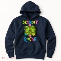 Detroit Rocks Peace Hoodie thumb 0