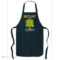 Detroit Rocks Peace Apron thumb 0