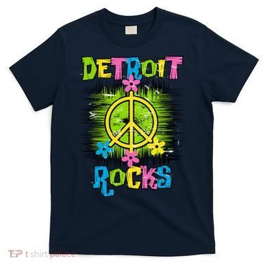 Detroit Rocks Peace T-Shirt