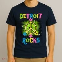 Detroit Rocks Peace T-Shirt thumb 3