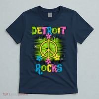 Detroit Rocks Peace T-Shirt thumb 5
