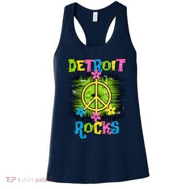 Detroit Rocks Peace Women's Tank Top