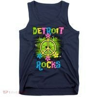 Detroit Rocks Peace Tank Top thumb 0