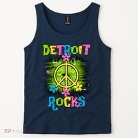 Detroit Rocks Peace Tank Top thumb 2
