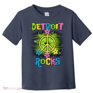 Detroit Rocks Peace Toddler T-Shirt