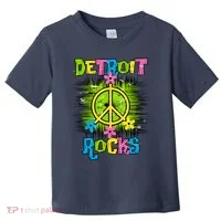 Detroit Rocks Peace Toddler T-Shirt thumb 0