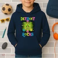 Detroit Rocks Peace Kids Hoodie thumb 2