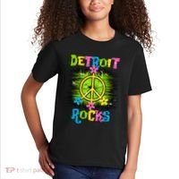 Detroit Rocks Peace Kids T-Shirt thumb 2