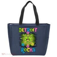 Detroit Rocks Peace Tote Bag thumb 0