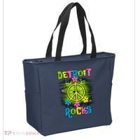 Detroit Rocks Peace Tote Bag thumb 2