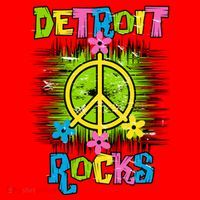 Detroit Rocks Peace Santa Hat thumb 1