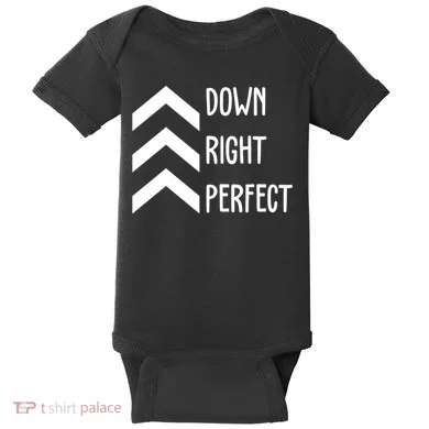 Down Right Perfect Down Syndrome Awareness Baby Bodysuit