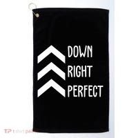 Down Right Perfect Down Syndrome Awareness Golf Towel thumb 0