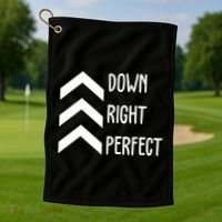 Down Right Perfect Down Syndrome Awareness Golf Towel thumb 1