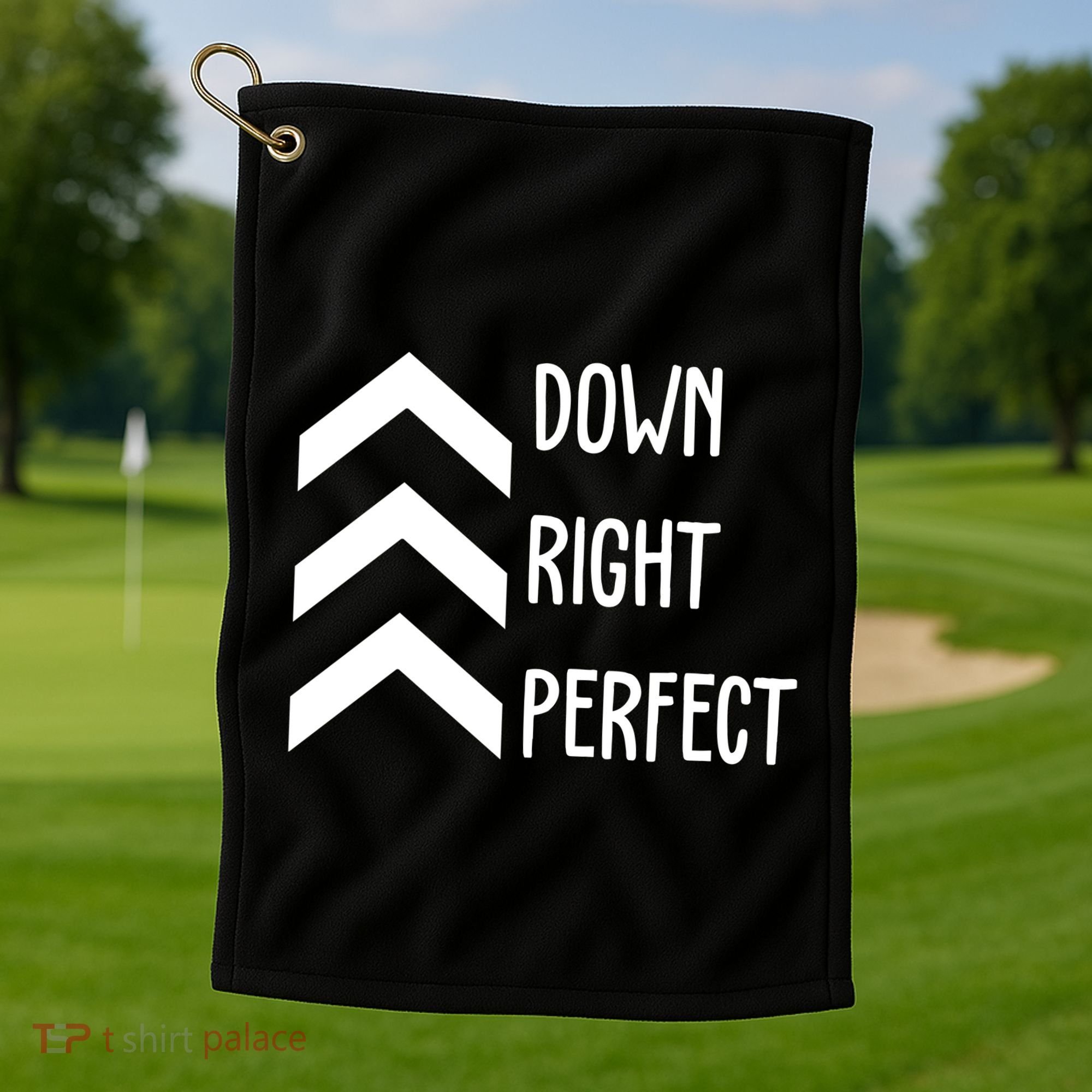 Down Right Perfect Down Syndrome Awareness Golf Towel