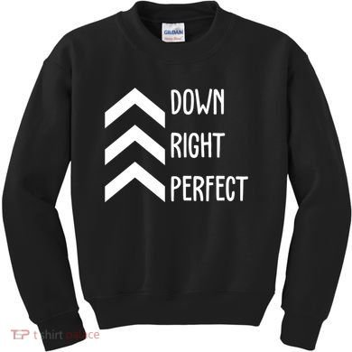 Down Right Perfect Down Syndrome Awareness Kids Sweatshirt