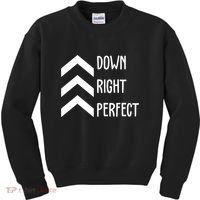 Down Right Perfect Down Syndrome Awareness Kids Sweatshirt thumb 0