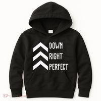Down Right Perfect Down Syndrome Awareness Kids Hoodie thumb 0