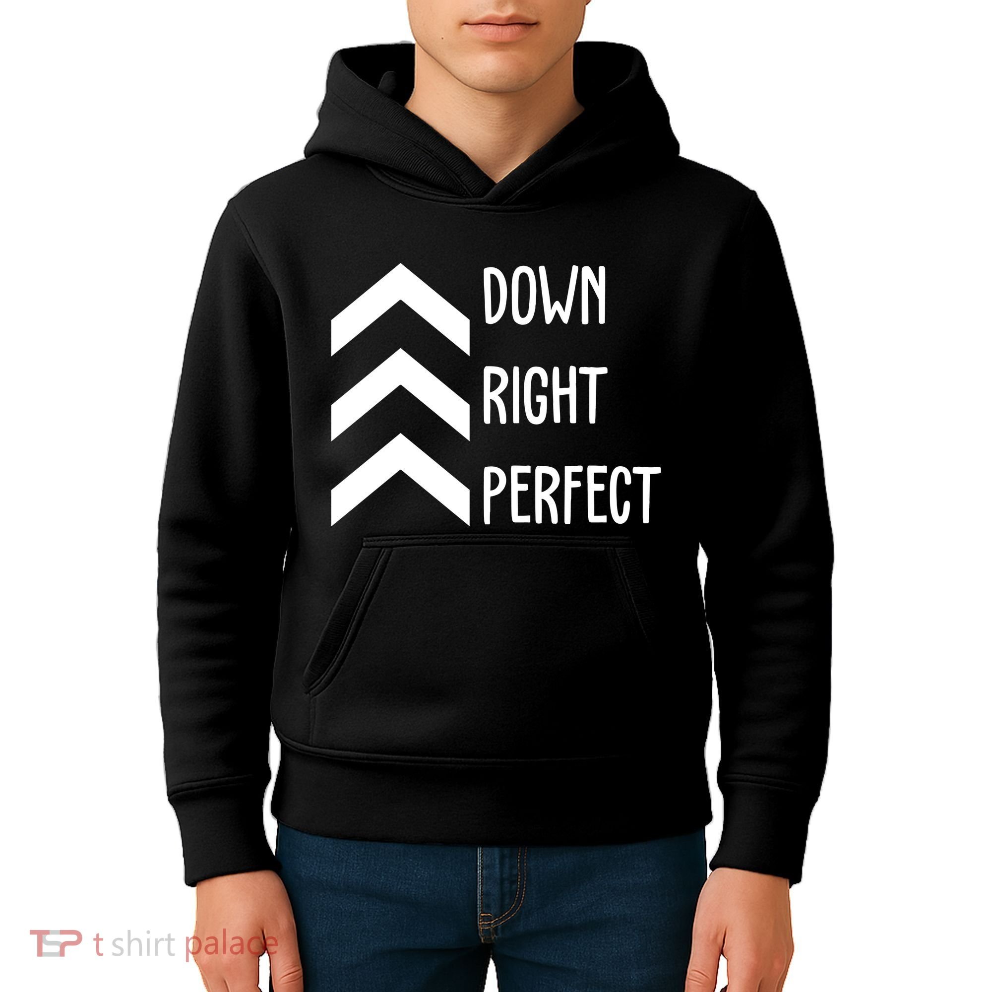 Down Right Perfect Down Syndrome Awareness Kids Hoodie