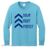 Down Right Perfect Down Syndrome Awareness Kids Long Sleeve Shirt thumb 0
