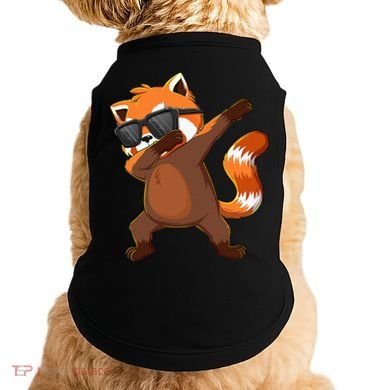Dabbing Red Panda Wearing Sunglasses Dab Dance Doggie Tank