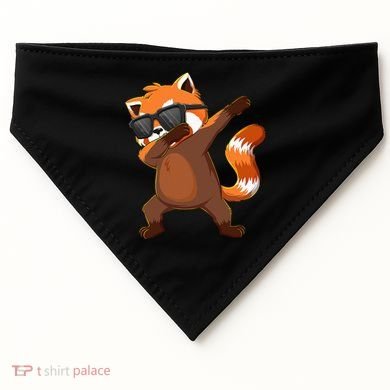 Dabbing Red Panda Wearing Sunglasses Dab Dance USA-Made Doggie Bandana