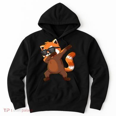 Dabbing Red Panda Wearing Sunglasses Dab Dance Hoodie