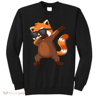 Dabbing Red Panda Wearing Sunglasses Dab Dance Sweatshirt