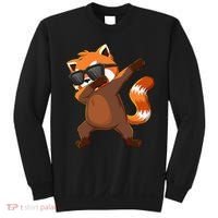 Dabbing Red Panda Wearing Sunglasses Dab Dance Sweatshirt thumb 0