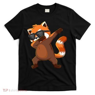 Dabbing Red Panda Wearing Sunglasses Dab Dance T-Shirt
