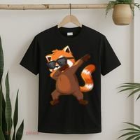 Dabbing Red Panda Wearing Sunglasses Dab Dance T-Shirt thumb 2