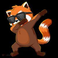 Dabbing Red Panda Wearing Sunglasses Dab Dance Women's Hoodie thumb 2