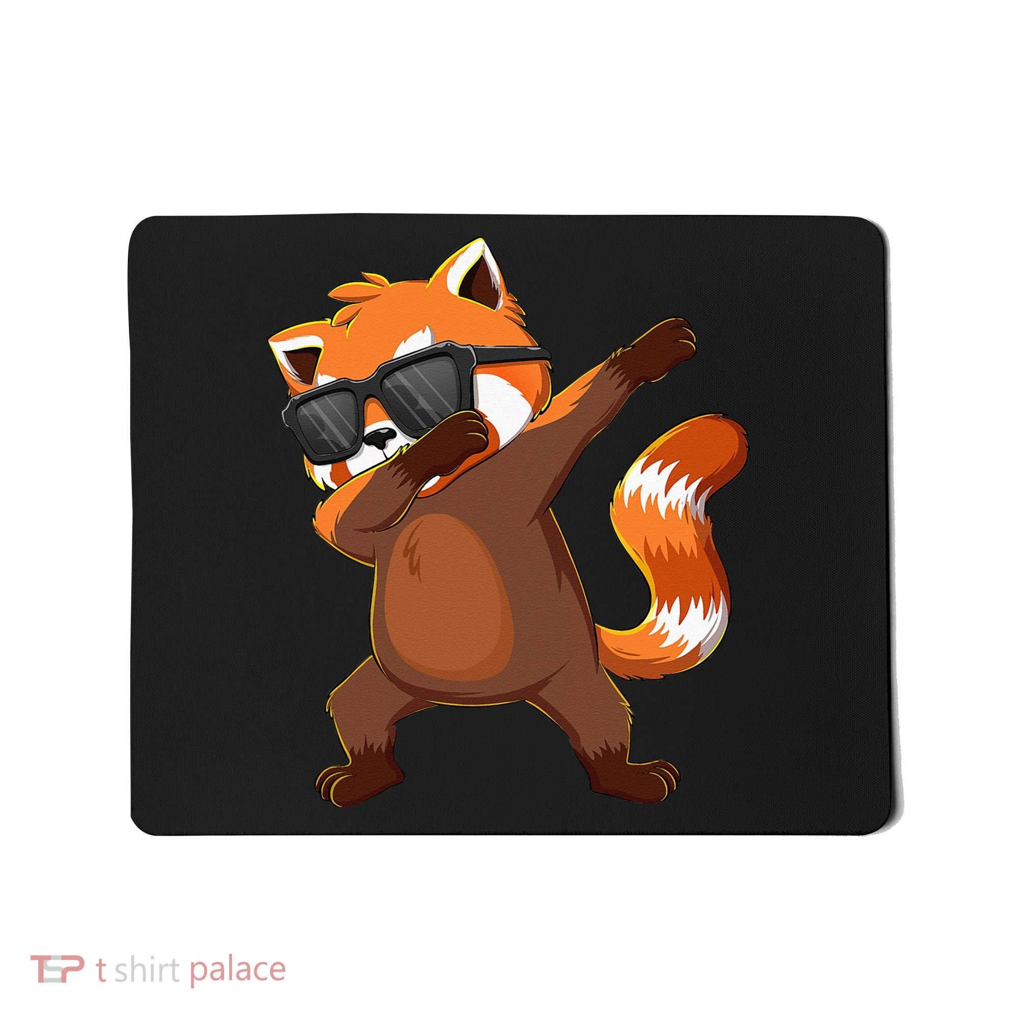 Dabbing Red Panda Wearing Sunglasses Dab Dance Mousepad