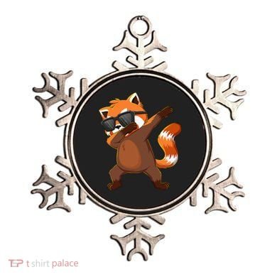 Dabbing Red Panda Wearing Sunglasses Dab Dance Ornament