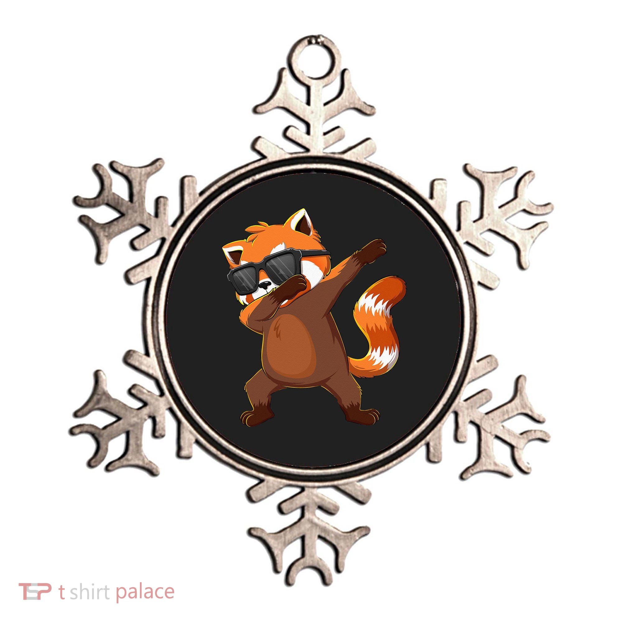 Dabbing Red Panda Wearing Sunglasses Dab Dance Ornament