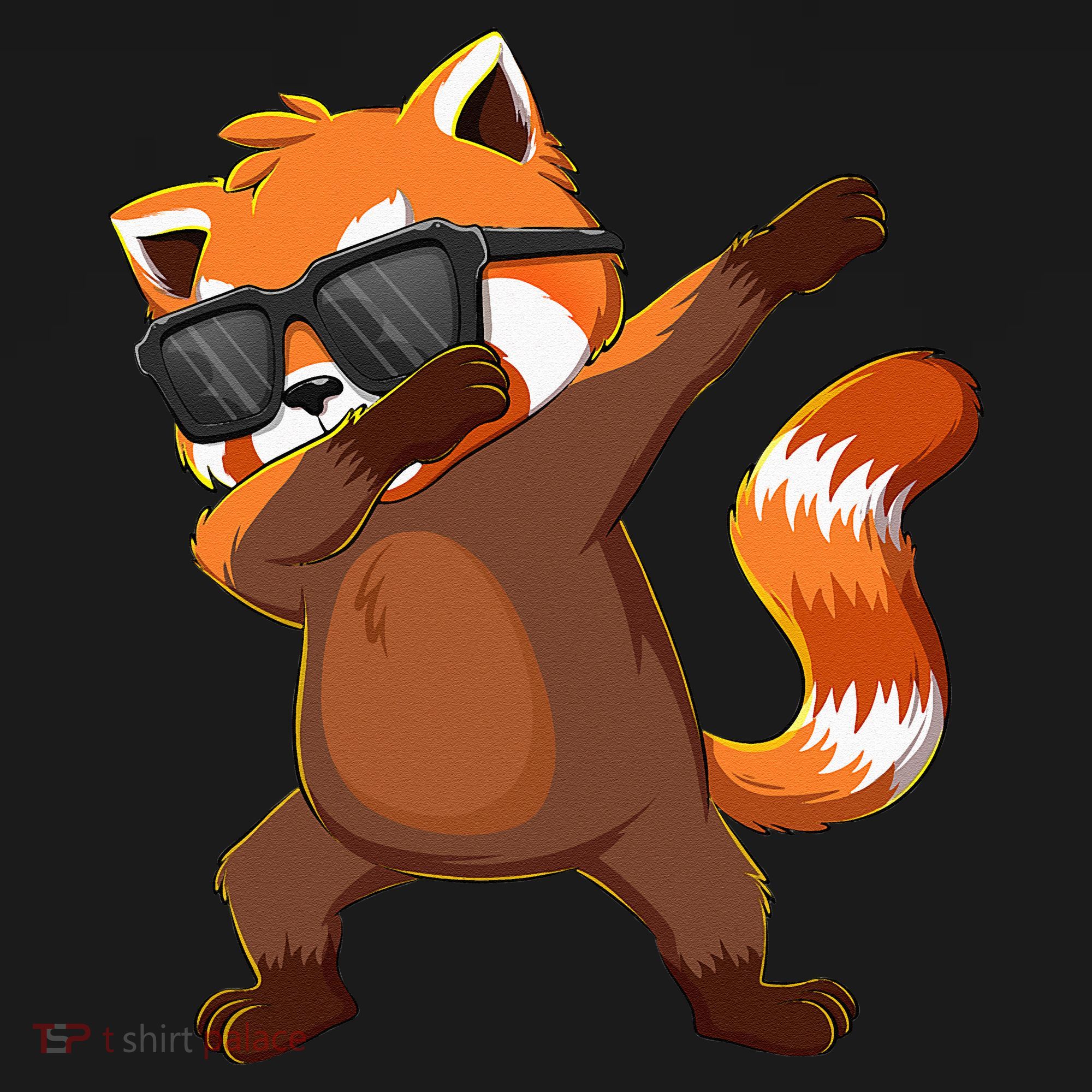Dabbing Red Panda Wearing Sunglasses Dab Dance Tank Top