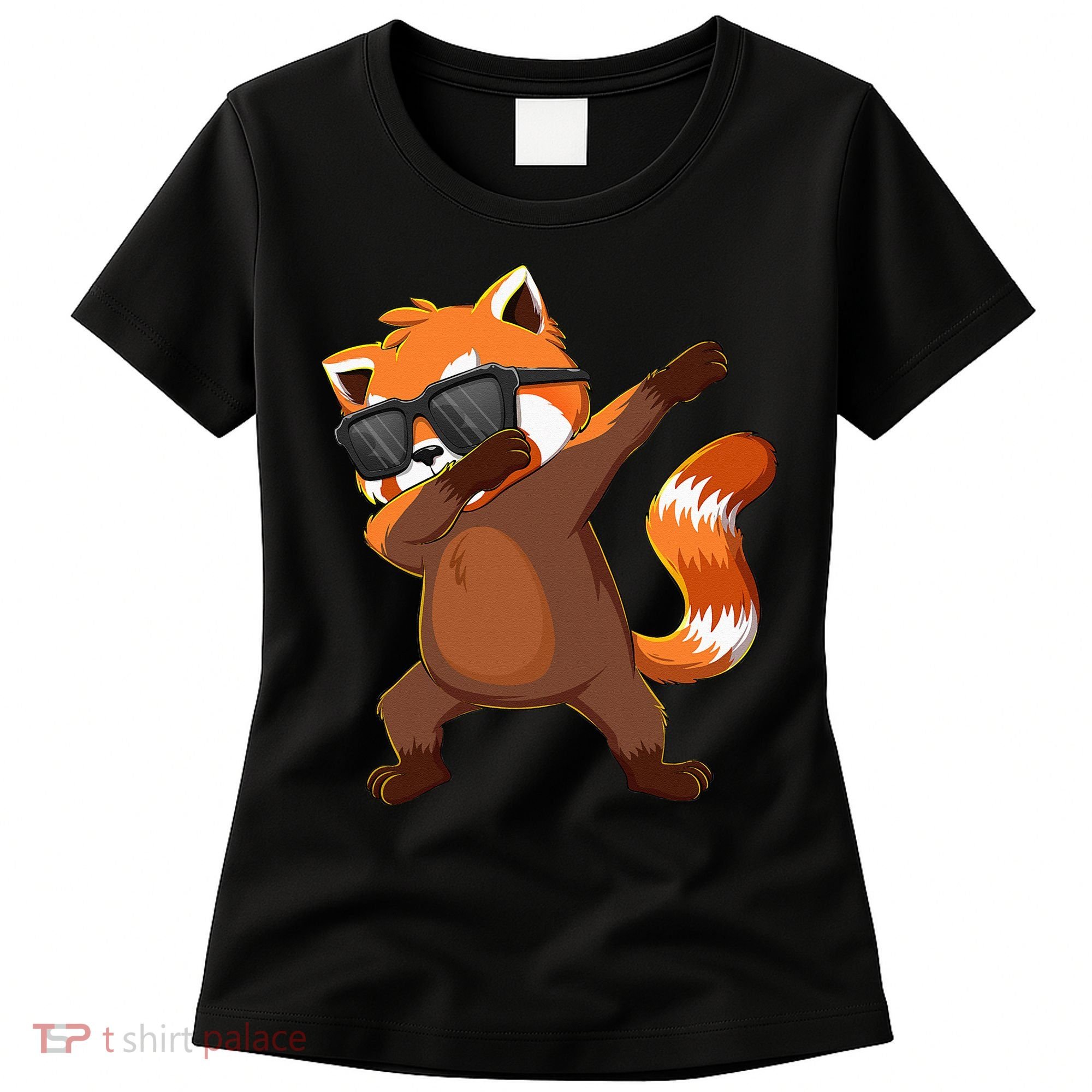 Dabbing Red Panda Wearing Sunglasses Dab Dance Women's T-Shirt