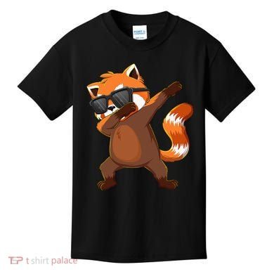 Dabbing Red Panda Wearing Sunglasses Dab Dance Kids T-Shirt