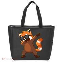 Dabbing Red Panda Wearing Sunglasses Dab Dance Tote Bag thumb 0