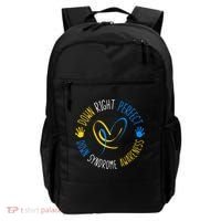 down right perfect down syndrome awareness Backpack thumb 0