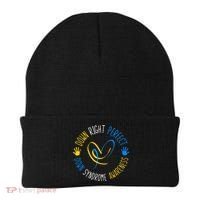 down right perfect down syndrome awareness Beanie thumb 0