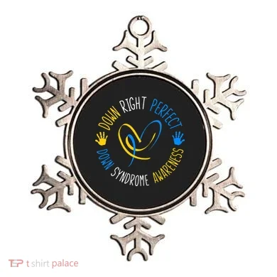 down right perfect down syndrome awareness Ornament