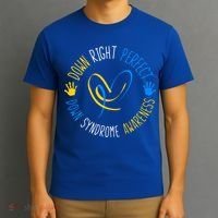 down right perfect down syndrome awareness T-Shirt thumb 3