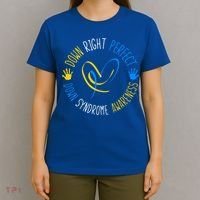down right perfect down syndrome awareness T-Shirt thumb 4